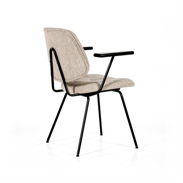 Stoel Lynn met arml - beige fletcher Eleonora - Afbeelding 10