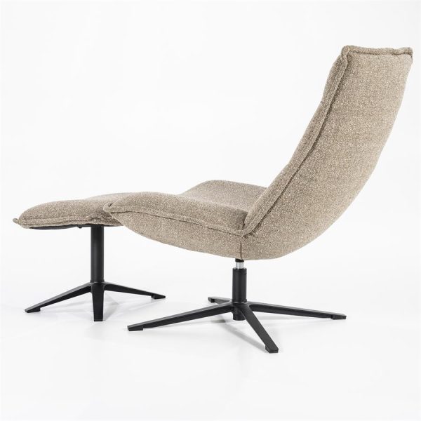 Fauteuil Marcus met voetenbank- licht grijs Baquer Eleonora - Afbeelding 6