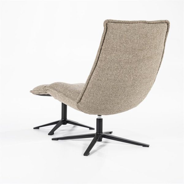 Fauteuil Marcus met voetenbank- licht grijs Baquer Eleonora - Afbeelding 7