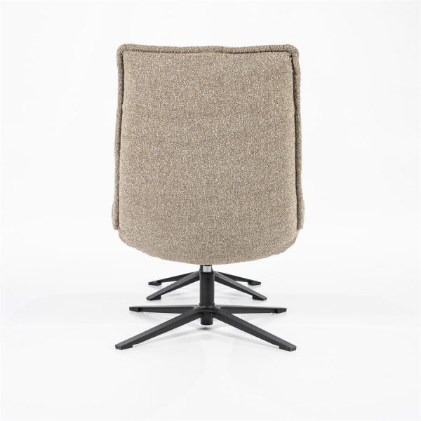 Fauteuil Marcus met voetenbank- licht grijs Baquer Eleonora - Afbeelding 8