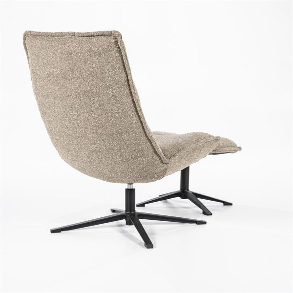 Fauteuil Marcus met voetenbank- licht grijs Baquer Eleonora - Afbeelding 9