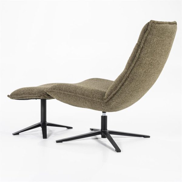 Fauteuil Marcus met voetenbank - groen Baquer Eleonora - Afbeelding 6