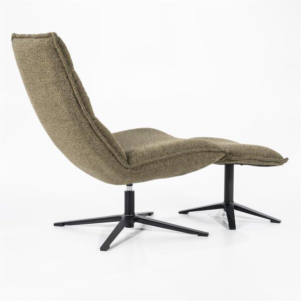 Fauteuil Marcus met voetenbank - groen Baquer Eleonora - Afbeelding 10