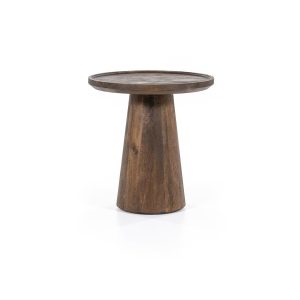 Bijzettafel Ron 46x49 - bruin Eleonora