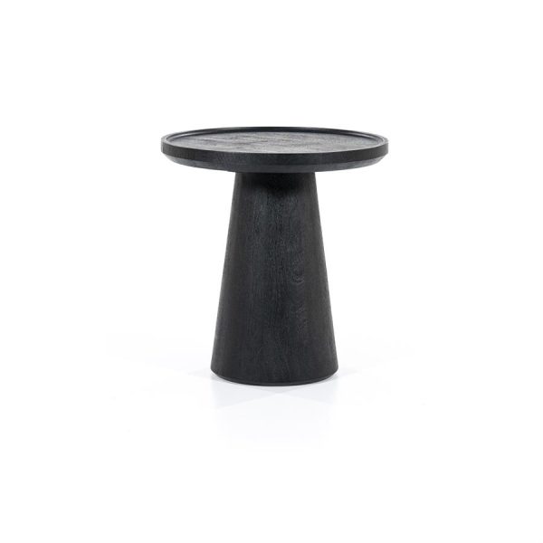 Bijzettafel Ron 46x49 - zwart Eleonora