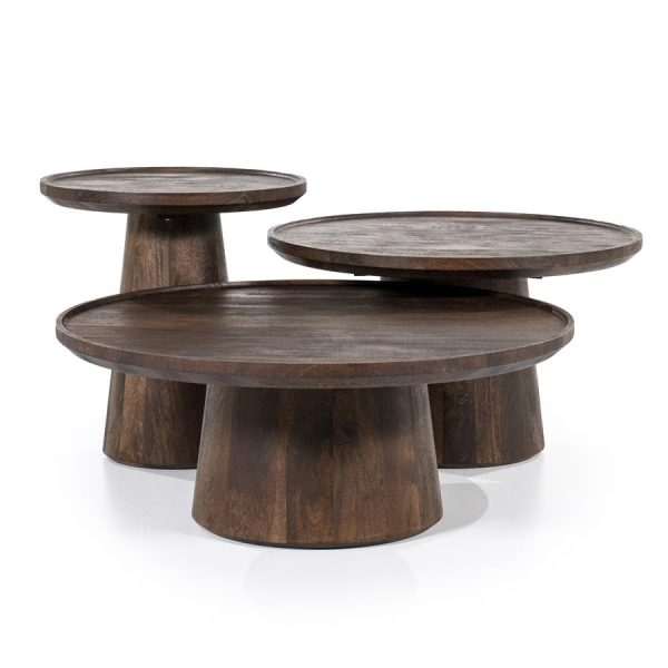 Salontafel Ron 80x32 - bruin Eleonora - Afbeelding 2