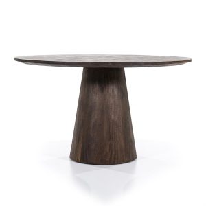 Eettafel Aron rond 130 - bruin Eleonora