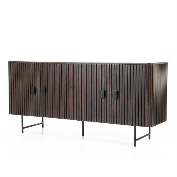 Dressoir Remi 4-drs. - bruin Eleonora - Afbeelding 2