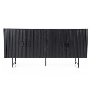 Dressoir Remi 4-drs. - zwart Eleonora