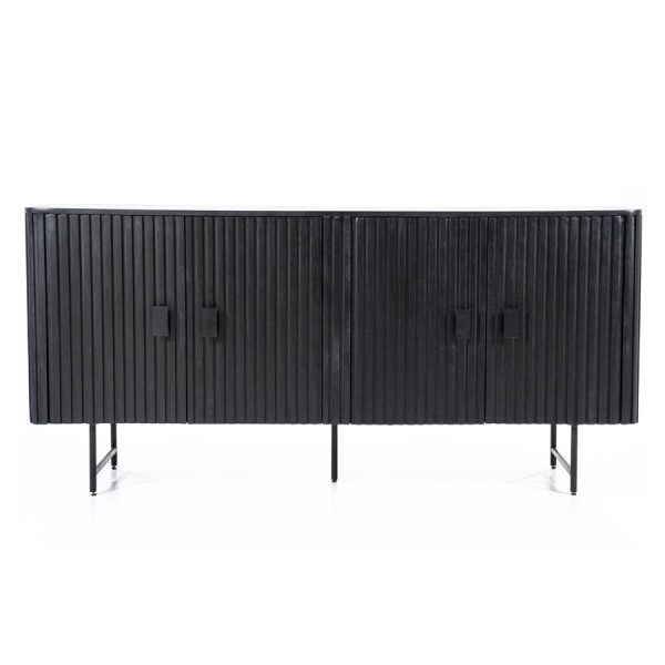 Dressoir Remi 4-drs. - zwart Eleonora