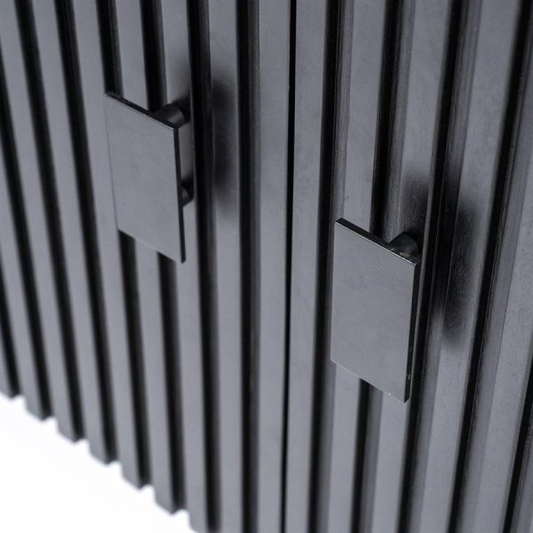 Dressoir Remi 4-drs. - zwart Eleonora - Afbeelding 6