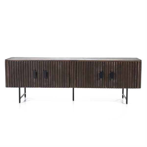 TV meubel Remi 4-drs. - bruin Eleonora