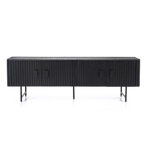 TV meubel Remi 4-drs. - zwart Eleonora