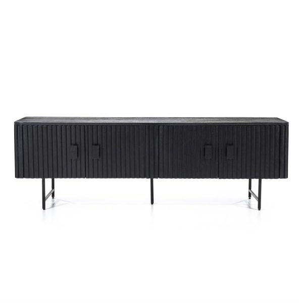 TV meubel Remi 4-drs. - zwart Eleonora