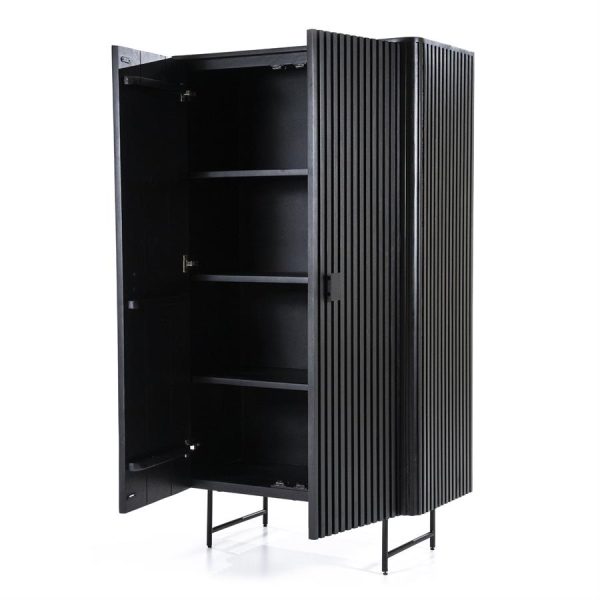 Kabinet Remi 2-drs. - zwart Eleonora - Afbeelding 4