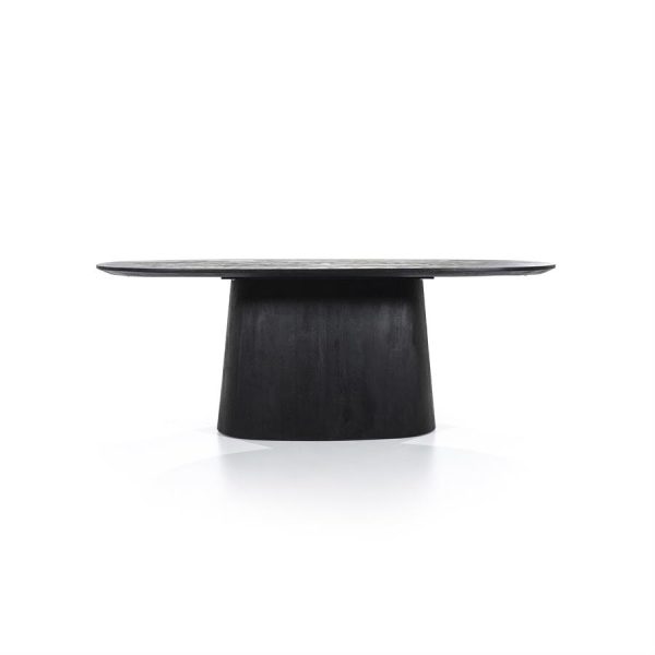 Eettafel Aron ovaal 200x110 - zwart Eleonora