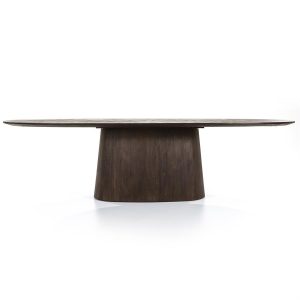 Eettafel Aron ovaal 300x110 - bruin Eleonora