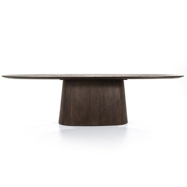 Eettafel Aron ovaal 300x110 - bruin Eleonora