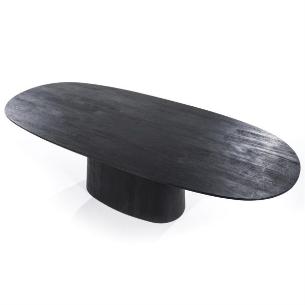 Eettafel Aron ovaal 300x110 - zwart Eleonora - Afbeelding 3