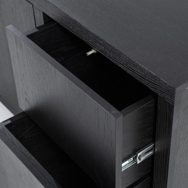 Dressoir Helsinki - zwart Eleonora - Afbeelding 3