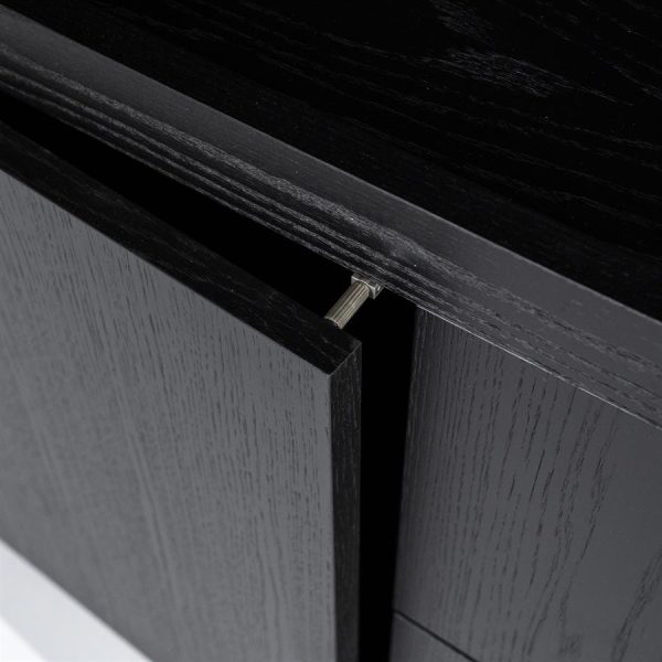 Kabinet Helsinki 200x220 cm - zwart Eleonora - Afbeelding 4