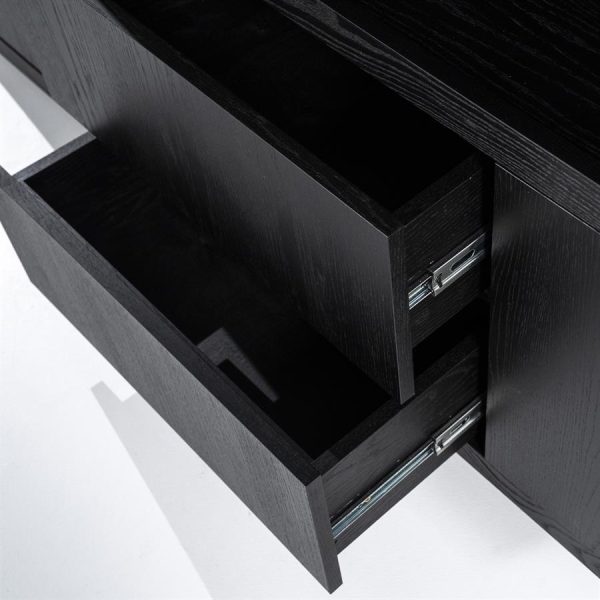 Kabinet Helsinki 200x220 cm - zwart Eleonora - Afbeelding 5