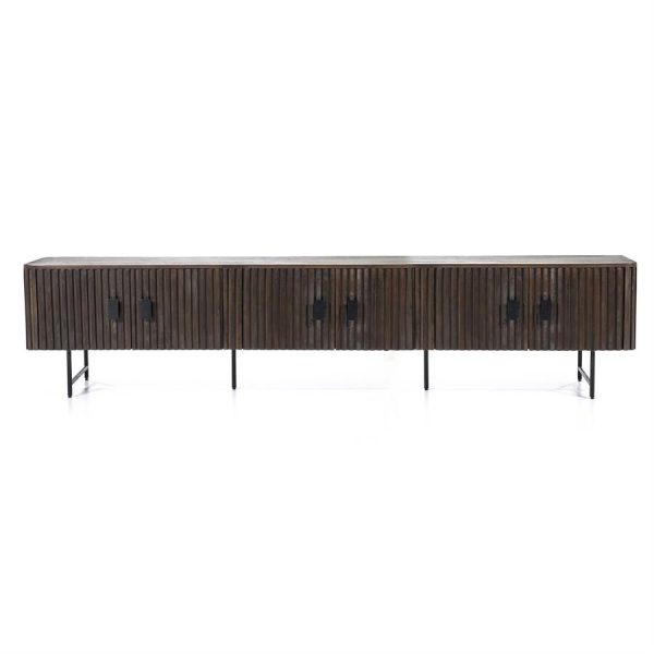 TV meubel Remi 6-drs. - bruin Eleonora