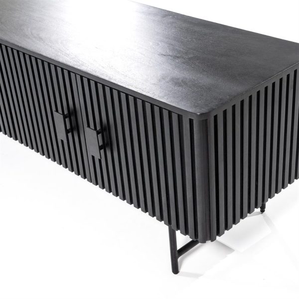 TV meubel Remi 6-drs. - zwart Eleonora - Afbeelding 5
