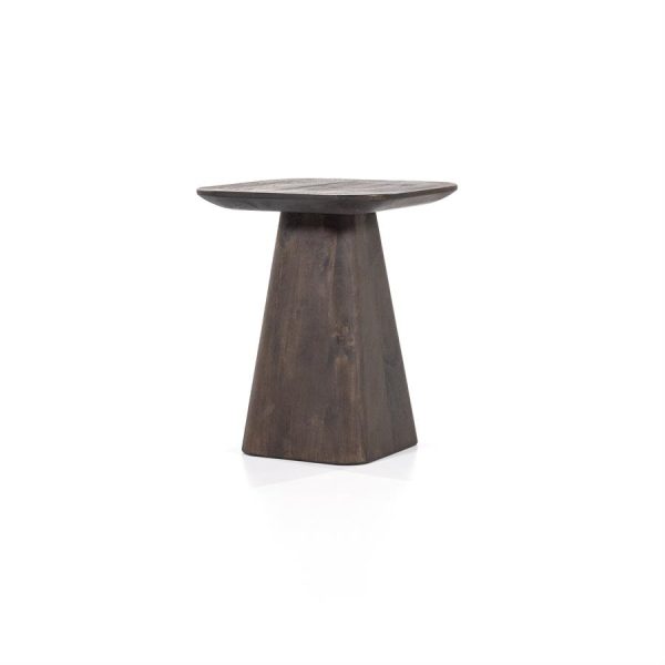 Bijzettafel Aron vierkant 40x40 - bruin Eleonora - Afbeelding 2