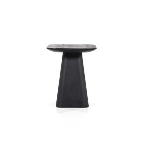 Bijzettafel Aron vierkant 40x40 - zwart Eleonora