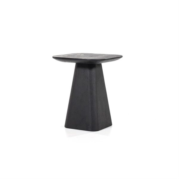 Bijzettafel Aron vierkant 40x40 - zwart Eleonora - Afbeelding 2