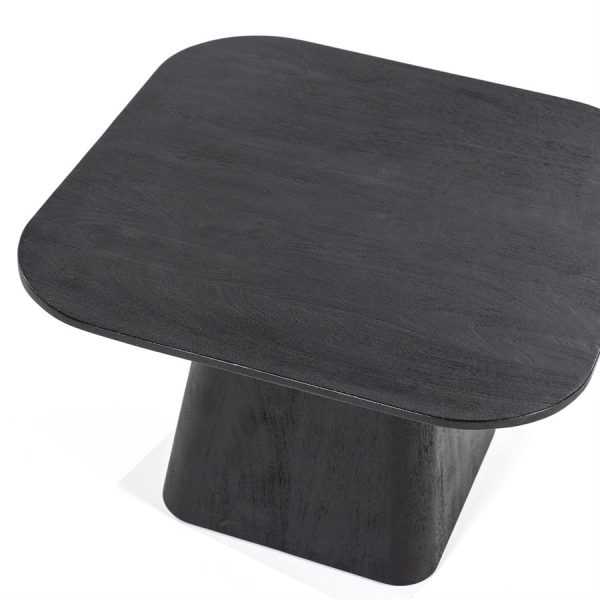 Bijzettafel Aron vierkant 60x60 - zwart Eleonora - Afbeelding 3