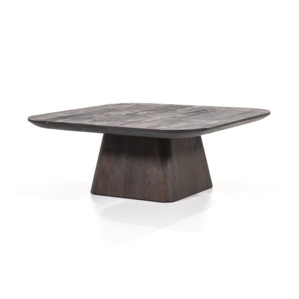 Salontafel Aron vierkant 80x80 - bruin Eleonora - Afbeelding 2