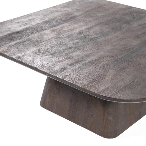 Salontafel Aron vierkant 80x80 - bruin Eleonora - Afbeelding 3