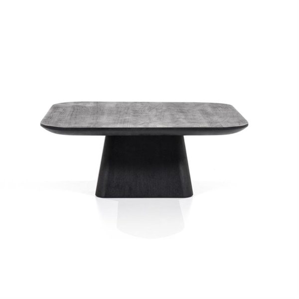 Salontafel Aron vierkant 80x80 - zwart Eleonora
