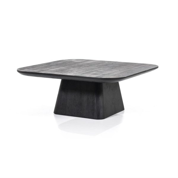 Salontafel Aron vierkant 80x80 - zwart Eleonora - Afbeelding 2