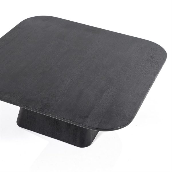 Salontafel Aron vierkant 80x80 - zwart Eleonora - Afbeelding 3