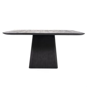 Eettafel Aron vierkant 150 - zwart Eleonora