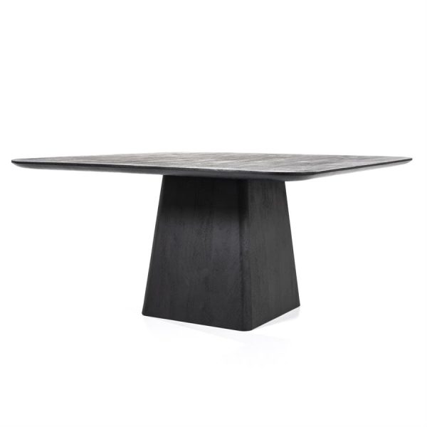 Eettafel Aron vierkant 150 - zwart Eleonora - Afbeelding 2