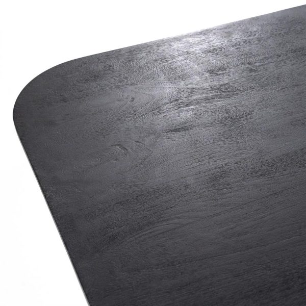 Eettafel Aron vierkant 150 - zwart Eleonora - Afbeelding 3