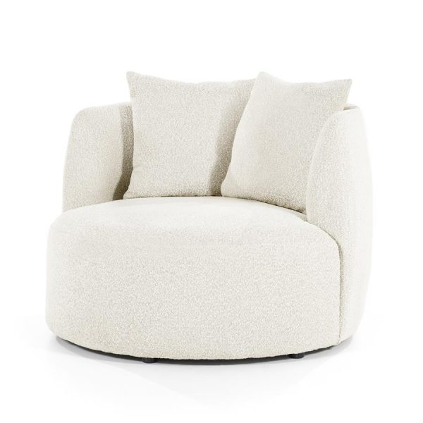 Fauteuil Louis met kussen - beige Spark Eleonora