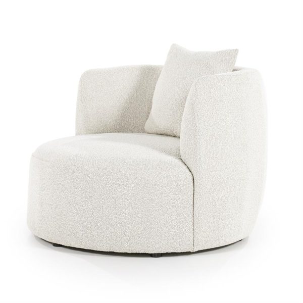 Fauteuil Louis met kussen - beige Spark Eleonora - Afbeelding 2