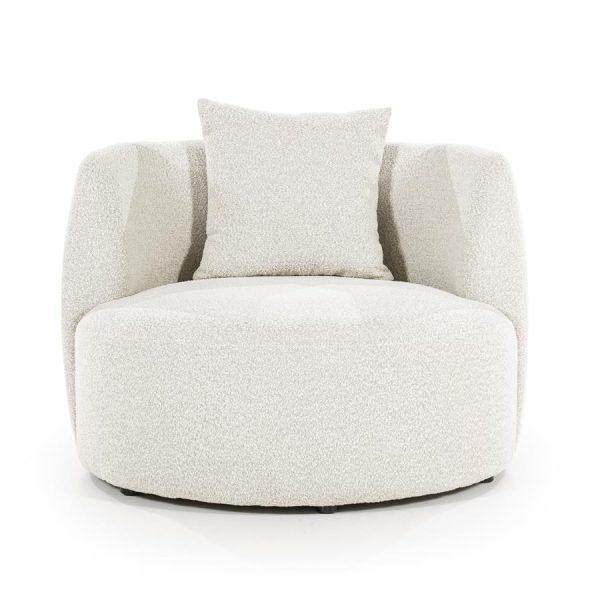 Fauteuil Louis met kussen - beige Spark Eleonora - Afbeelding 3