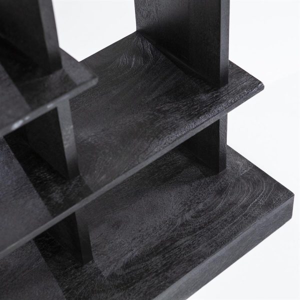Boekenkast Oliver 120x40x220 - zwart Eleonora - Afbeelding 5
