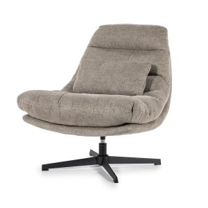 Fauteuil Cooper met kussen - bruin Houston Eleonora
