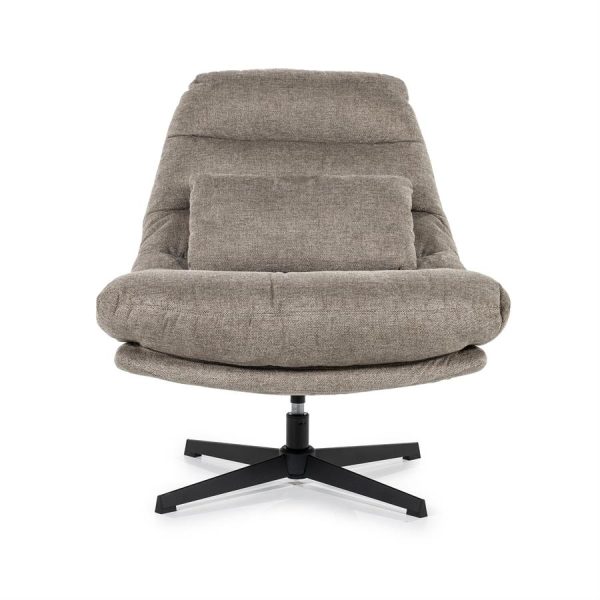 Fauteuil Cooper met kussen - bruin Houston Eleonora - Afbeelding 4