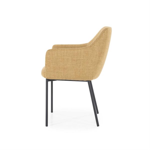 Stoel Paul - mosterd Linea Eleonora - Afbeelding 3