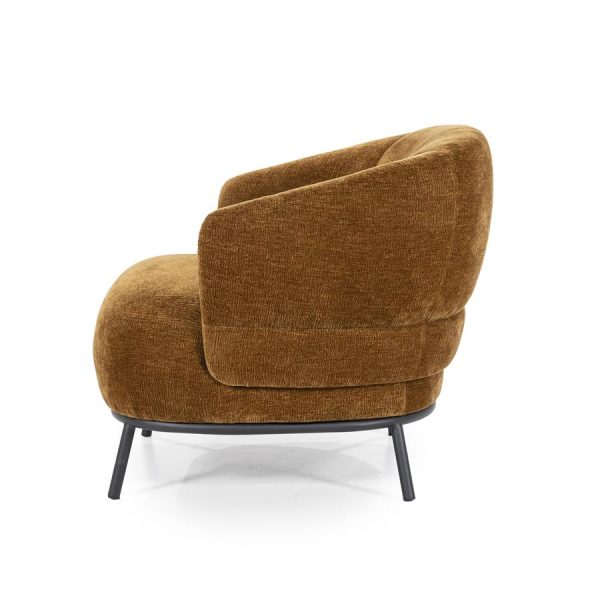 Fauteuil David - mosterd Safari Eleonora - Afbeelding 3