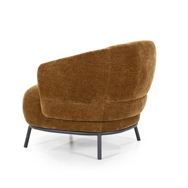 Fauteuil David - mosterd Safari Eleonora - Afbeelding 4