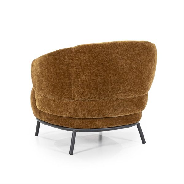 Fauteuil David - mosterd Safari Eleonora - Afbeelding 5
